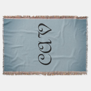 Cobertor Mochila com texto desenhado