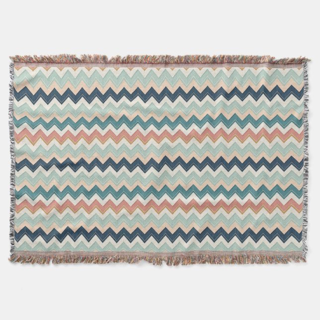 Cobertor Modern Chevron Design Custom Soft (Frente)