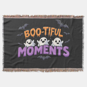 Cobertor Momentos Boo-Tiful Fantasmas e Morcegos Fofos de H