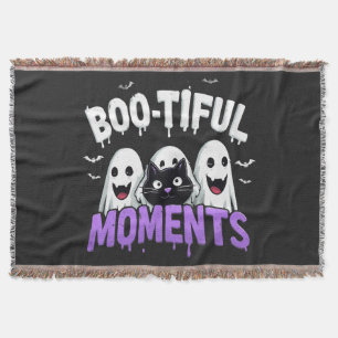 Cobertor Momentos Boo-Tifulos Fantasmas e Morcegos Fofos de