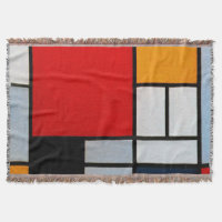 Mondrian - Composição com Plano Vermelho Grande