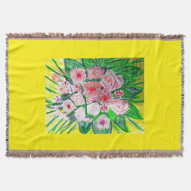 Cobertor Monochromatic, Rosas, Dianthus caryophyllus,  Gerb (Frente)