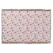Monograma Boho Floral Rosa Laranja Roxo Floral