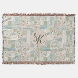 Cobertor Monograma do Mint Patchwork