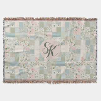 Cobertor Monograma do Mint Patchwork