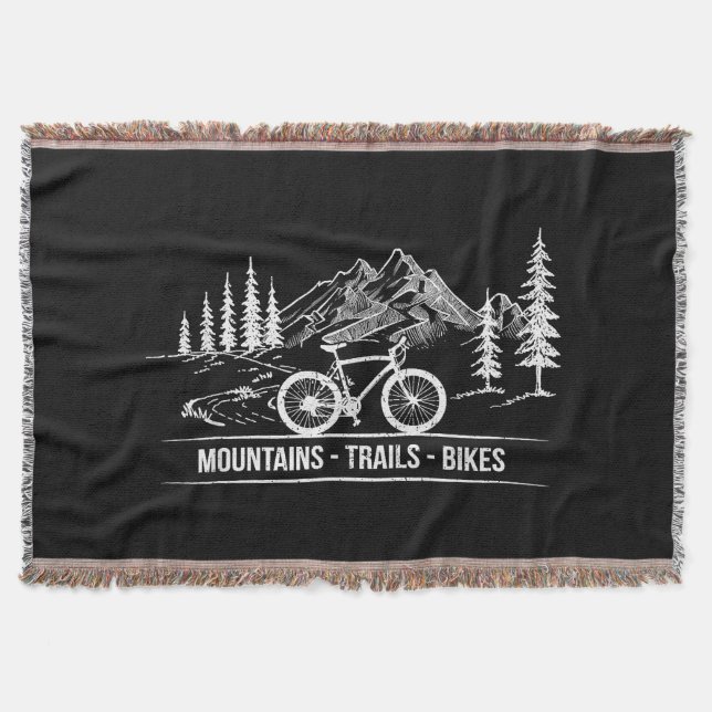 Cobertor Montanha - Bicicleta de bicicleta de bicicleta (Frente)