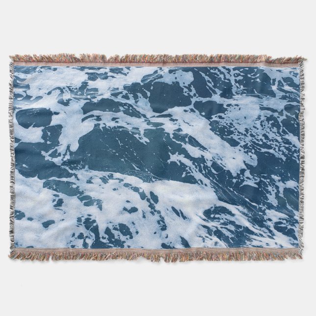Cobertor Moody Blue Ocean Waves (Frente)