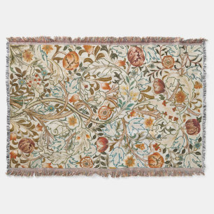 Cobertor Morris Acanthus Floral Crewel Embroiderme Padrão