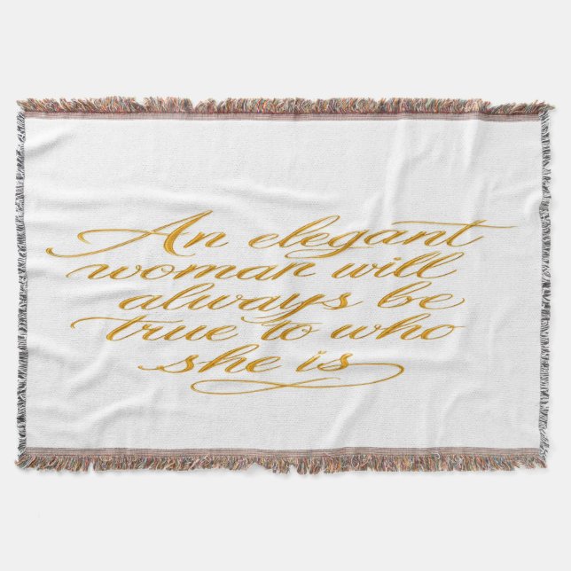 Cobertor Motivational Women's Quote Blanket (Frente)