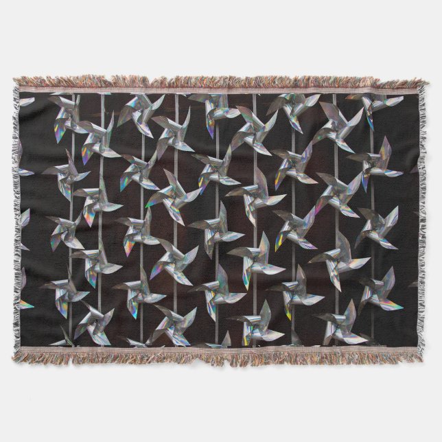 Cobertor Movimento iridescente prateado (Frente)