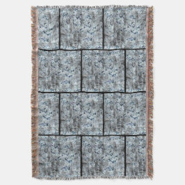 Cobertor Muito rústico fungo prateado sujo de