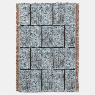 Cobertor Muito rústico fungo prateado sujo de