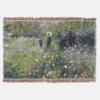 Mulher com Parasol em Jardim por Auguste Renoir