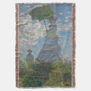 Cobertor Mulher com Parasol - Madame Monet e seu filho