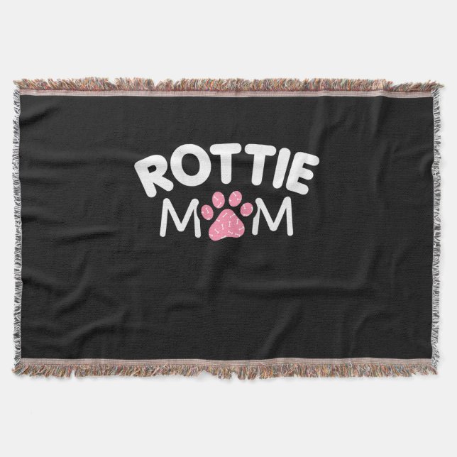Cobertor Mulheres Rottie Mãe Roupa Rottweiler Proprietário (Frente)