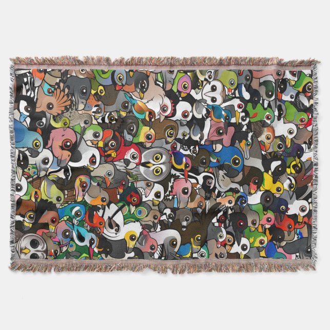 Cobertor Multidão de Birdorable (Frente)