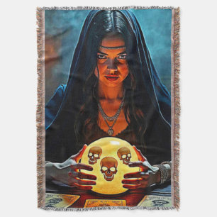 Cobertor Mystic Psychic Fortune Teller Design