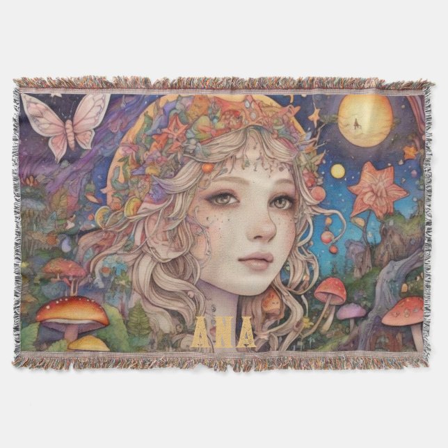 Cobertor Mystical Fantasy Girl (Frente)