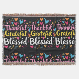 Cobertor Na moda abençoado, Grata Ação de Graças