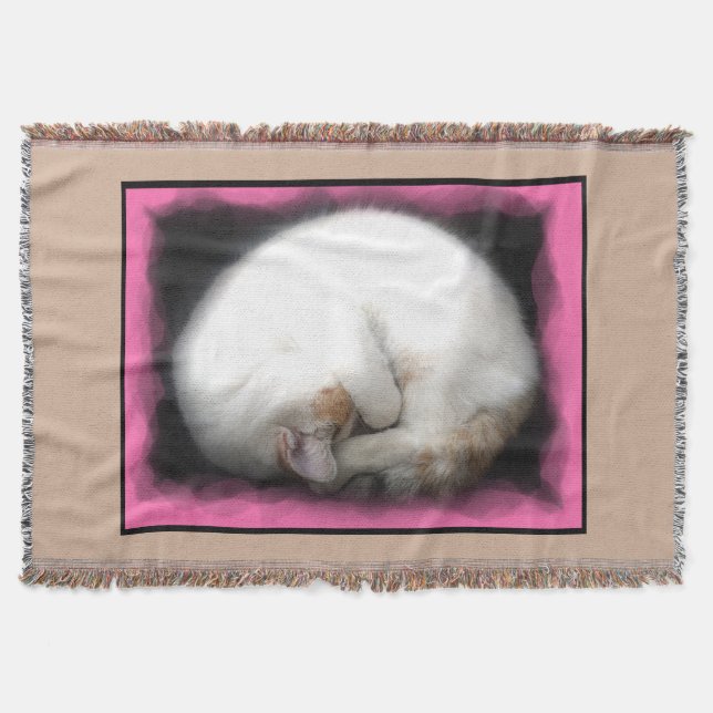 Cobertor Não perturbe a cobertura do lance do gato (Frente)