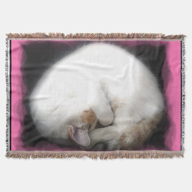 Cobertor Não perturbe a cobertura do lance do gato (Frente)