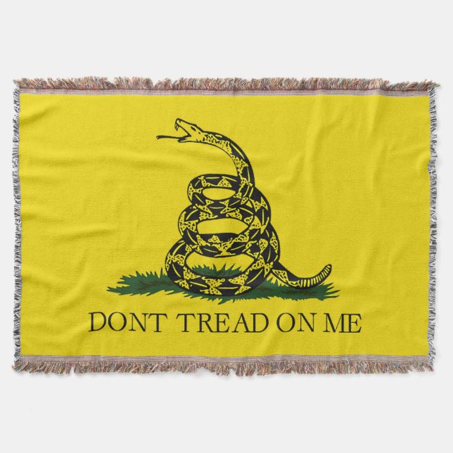 Cobertor Não Pise Em Mim Bandeira de Gadsden (Frente)