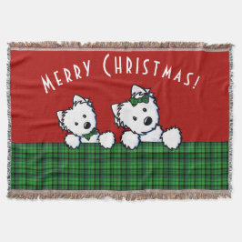 Cobertor Natal do KiniArt Westies