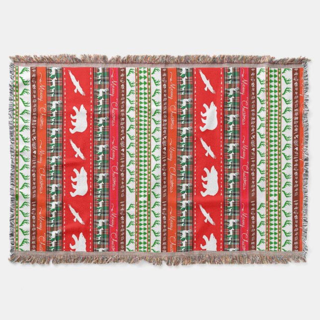 Cobertor Natal na floresta (Frente)