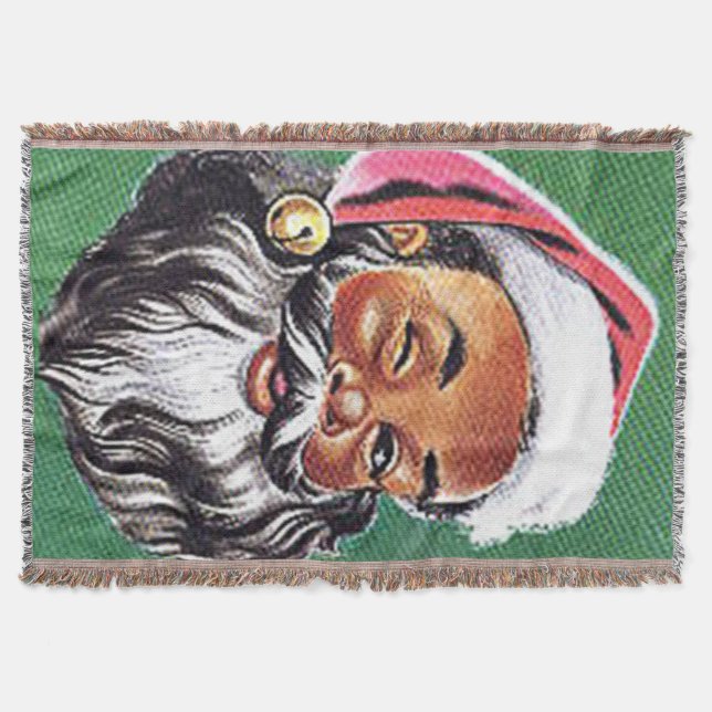 Cobertor Natal negro afro-americano (Frente)