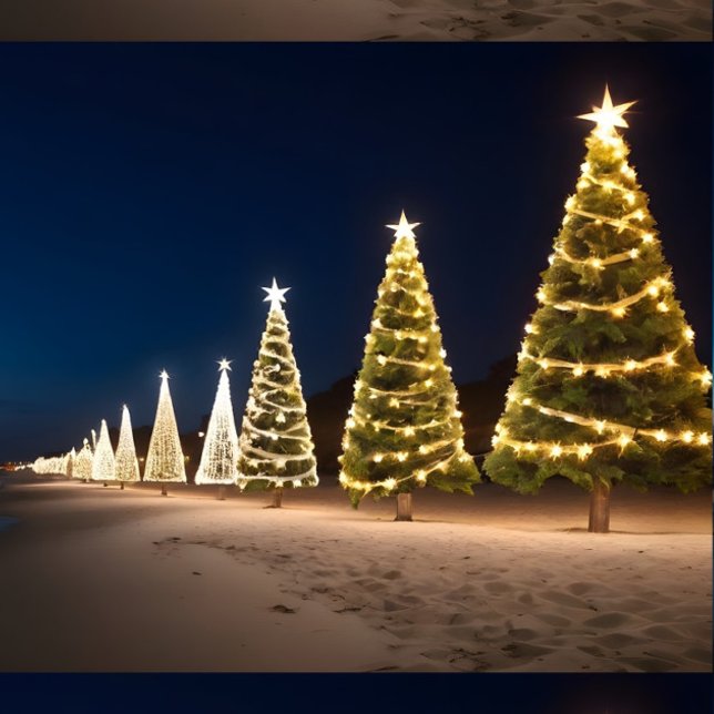 Cobertor Natal no Banheira de Praia (On The Beach Christmas Tree Throw Blanket!)