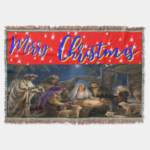 Cobertor natal, personalizado, Throw, Fleece e Sherpa