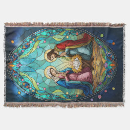 Cobertor Nativity in Stained Glass