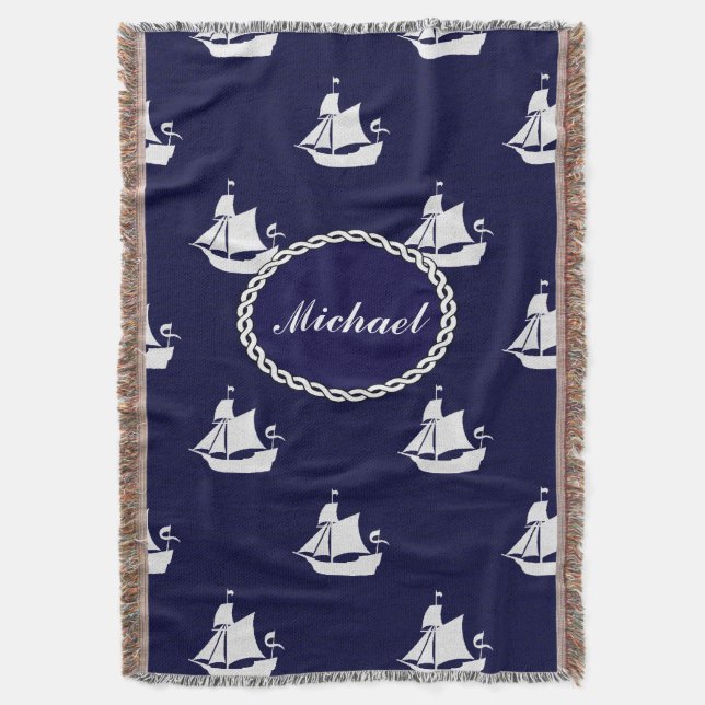 Cobertor Náutica de navio alto personalizada (Frente Vertical)
