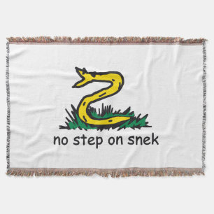 Cobertor Nenhum passo na paródia de snek Gadsden SnekRight