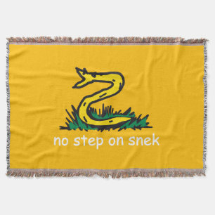 Cobertor Nenhum passo na paródia de snek Gadsden SnekRight