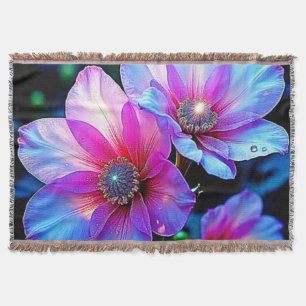 Cobertor Neon Bloom Flower Magic Design