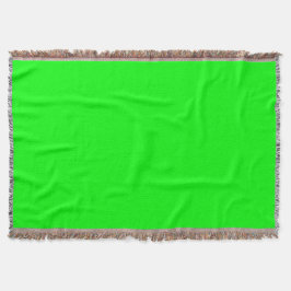 Cobertor Neon Electric Green Solid Color | Clássico