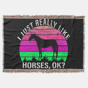 Cobertor Neon Sunset Eu Gosto Muito De Cavalos