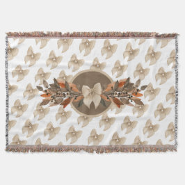 Cobertor Neutral “Thanksgiving Taupe Leaves”
