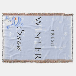 Cobertor Neve fresca de inverno com neve e neve