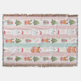 Cobertor New Year's texture of fabric and packaging, bears