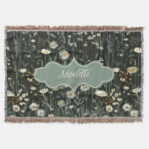 Cobertor Nicolette Dark Daisy Floral