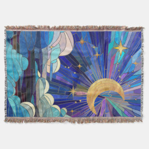 Cobertor Night Sky - Digital Art Mosaico