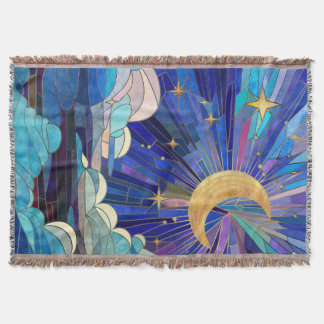 Cobertor Night Sky - Digital Art Mosaico