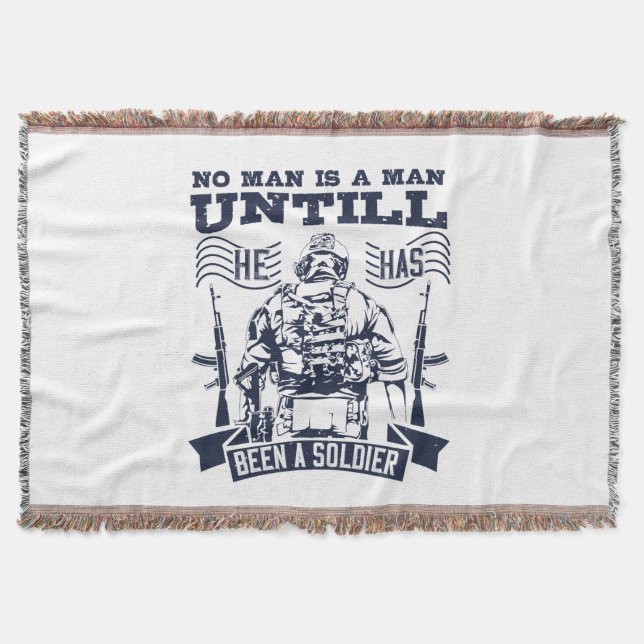 Cobertor No Man Is A Man Until He Has Been A Soldier (Frente)