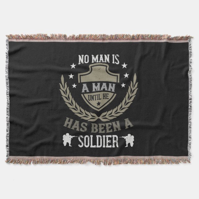 Cobertor No Man Is A Man Until He Has Been A Soldier (Frente)