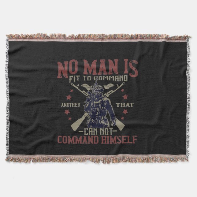Cobertor No Man Is Fit To Command (Frente)