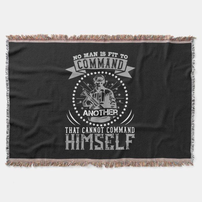 Cobertor No Man Is Fit To Command (Frente)
