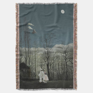 Cobertor Noite de Carnaval, pintura a óleo de Henri Roussea