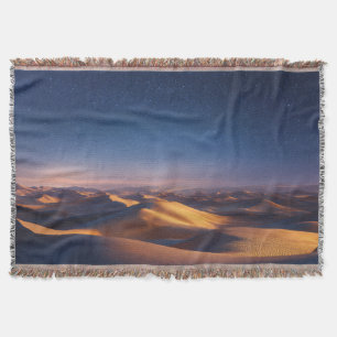 Cobertor Noite Estrelada Sobre as Dunas do Deserto Dourado